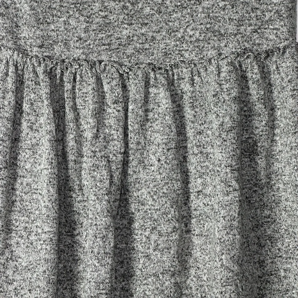 Old Navy Toddler Charcoal Grey‎ Heathered Cowl Neck Knit Skater Dress Size 3T
